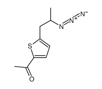 1-[5-(2-azidopropyl)thiophen-2-yl]ethanone Structure