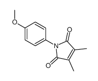 1-(4-methoxyphenyl)-3,4-dimethylpyrrole-2,5-dione结构式