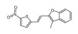 3-methyl-2-[2-(5-nitrothiophen-2-yl)ethenyl]-1-benzofuran结构式