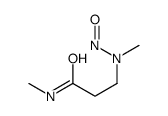 N-methyl-3-[methyl(nitroso)amino]propanamide Structure