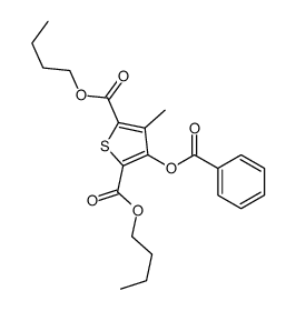 dibutyl 3-benzoyloxy-4-methylthiophene-2,5-dicarboxylate结构式
