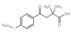 2,2-DIMETHYL-4-OXO-4-(4-THIOMETHYLPHENYL)BUTRYIC ACID结构式