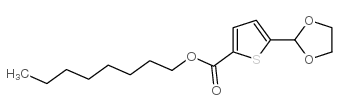 OCTYL 5-(1,3-DIOXOLAN-2-YL)-2-THIOPHENECARBOXYLATE structure