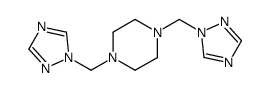 Piperazine, 1,4-bis(1H-1,2,4-triazol-1-ylmethyl)-结构式