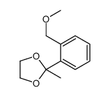 2-[2-(methoxymethyl)phenyl]-2-methyl-1,3-dioxolane结构式