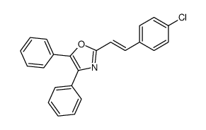 2-[2-(4-chlorophenyl)ethenyl]-4,5-diphenyl-1,3-oxazole Structure