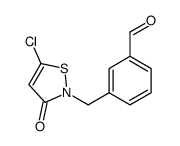 3-[(5-chloro-3-oxo-1,2-thiazol-2-yl)methyl]benzaldehyde结构式