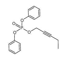 phosphoric acid pent-2-ynyl ester diphenyl ester Structure