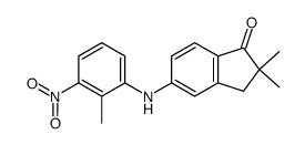 5-(2-methyl-3-nitrophenylamino)-2,2-dimethylindan-1-one Structure