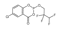 2-(2,2,3,3-tetrafluoropropoxy)-6-chloro-1,3,2-benzodioxaphosphinin-4-one结构式