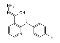 2-(4-fluoroanilino)pyridine-3-carbohydrazide结构式