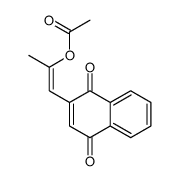 1-(1,4-dioxonaphthalen-2-yl)prop-1-en-2-yl acetate Structure