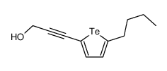 3-(5-butyltellurophen-2-yl)prop-2-yn-1-ol Structure