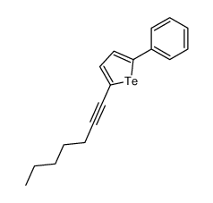 2-hept-1-ynyl-5-phenyltellurophene结构式