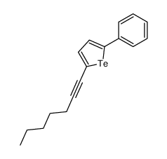 2-hept-1-ynyl-5-phenyltellurophene Structure