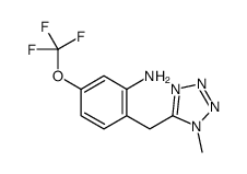 2-[(1-methyltetrazol-5-yl)methyl]-5-(trifluoromethoxy)aniline Structure