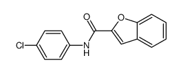 N-(4-chlorophenyl)-1-benzofuran-2-carboxamide结构式