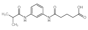 5-[3-(Isobutyrylamino)anilino]-5-oxopentanoic acid Structure