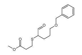 methyl 3-(1-oxo-5-phenylmethoxypentan-2-yl)sulfanylpropanoate结构式