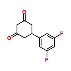 5-(3,5-Difluorophenyl)-1,3-cyclohexanedione Structure