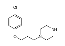 1-[3-(4-chlorophenoxy)propyl]piperazine结构式