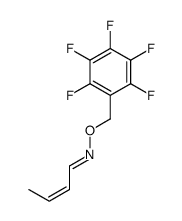 (E,E)-N-[(2,3,4,5,6-pentafluorophenyl)methoxy]but-2-en-1-imine Structure