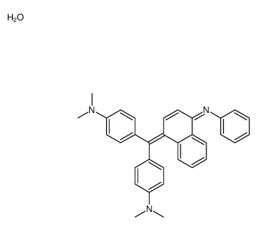 [4-[[4-anilino-1-naphthyl][4-(dimethylamino)phenyl]methylene]cyclohexa-2,5-dien-1-ylidene]dimethylammonium hydroxide结构式