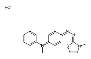 3-methyl-2-[[p-(N-methylanilino)phenyl]azo]thiazolium hydroxide结构式