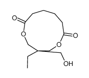 2-ethyl-2-(hydroxymethyl)propane-1,3-diyl adipate structure