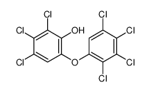 2,3,4-trichloro-6-(2,3,4,5-tetrachlorophenoxy)phenol结构式