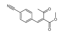 methyl 2-[(4-cyanophenyl)methylidene]-3-oxobutanoate结构式