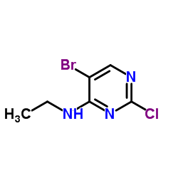 5-Bromo-2-Chloro-N-Ethylpyrimidin-4-Amine Structure