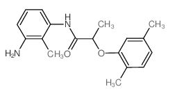 N-(3-Amino-2-methylphenyl)-2-(2,5-dimethylphenoxy) propanamide结构式