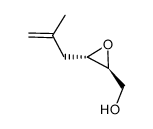 ((2S,3S)-3-(2-methylallyl)oxiran-2-yl)methanol结构式