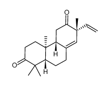 ent-pimara-8 (14),15-diene-3,12-dione Structure