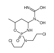 1-[2-[bis(2-chloroethyl)amino]-6-methyl-2-oxo-1,3,2λ5-oxazaphosphinan-4-yl]-1-hydroxyurea Structure