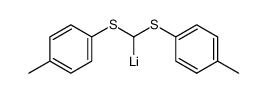 1-lithio-1,1-bis(p-tolylthio)-methane Structure