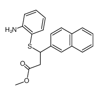 methyl 3-((2-aminophenyl)thio)-3-(naphthalen-2-yl)propanoate Structure