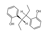 meso-3,4-bis-(2-hydroxy-phenyl)-hexane结构式