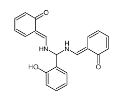 (6Z)-6-[[[(2-hydroxyphenyl)-[[(Z)-(6-oxocyclohexa-2,4-dien-1-ylidene)methyl]amino]methyl]amino]methylidene]cyclohexa-2,4-dien-1-one Structure