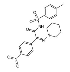 p-Nitrophenyl-glyoxylsaeure-p-tolylsulfonamid-N,N-pentamethylenhydrazon Structure