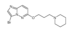 3-bromo-6-(3-piperidin-1-ylpropoxy)imidazo[1,2-b]pyridazine结构式