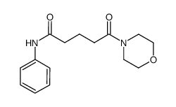 4-(N-phenylaminocarbonylbutanoyl)morpholine Structure