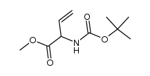 methyl 2-((tert-butoxycarbonyl)amino)but-3-enoate Structure