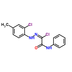 2-Chloro-2-[2-(2-chloro-4-methylphenyl)hydrazono]-N-phenylacetamide结构式