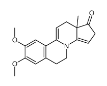 8,9-Dimethoxy-12a-methyl-5,6,12,12a-tetrahydro-2H-cyclopenta[5,6]pyrido[2,1-a]isoquinolin-1-one结构式