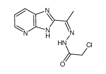 2-chloro-N'-[1-(3H-imidazo[4,5-b]pyridin-2-yl)ethylidene]acetoxyhydrazide Structure