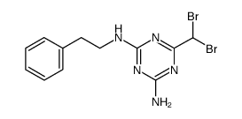 6-dibromomethyl-N-phenethyl-[1,3,5]triazine-2,4-diamine结构式