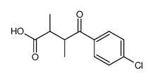 α-Methyl-β-(p-chlorbenzoyl)-butansaeure Structure