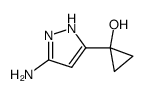 1-(3-amino-1H-pyrazol-5-yl)cyclopropanol Structure